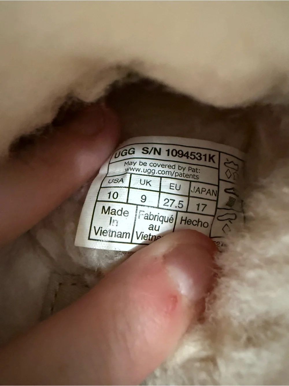 UGG shearling slide
